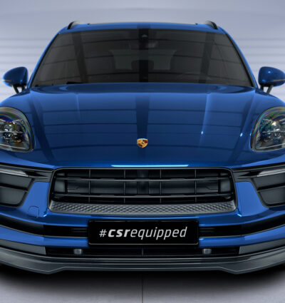 Lame de parechoc avant pour Porsche Macan toutes carrosseries (facelift 2021) (depuis 2021) - Fabriqué en ABS (6 finitions au choix)