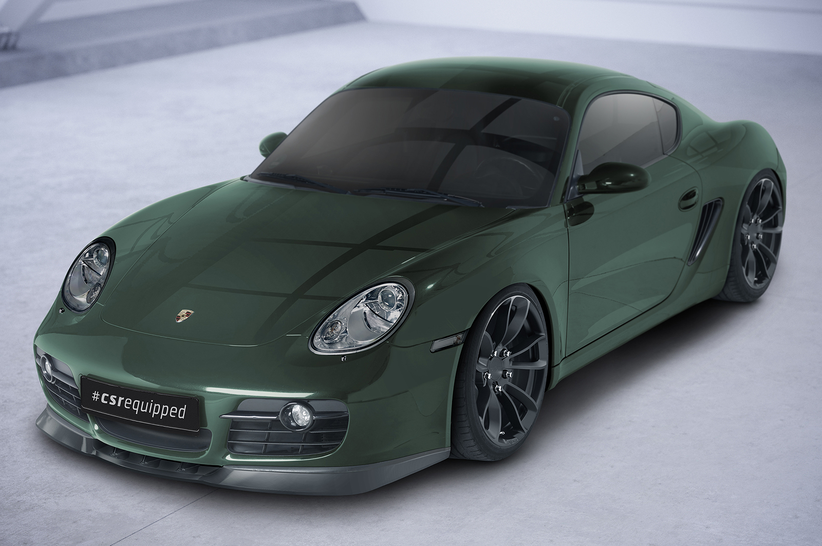 Lame de parechoc avant pour Porsche 987c Cayman toutes carrosseries (préfacelift) (2005-2009) - Fabriqué en ABS (6 finitions au choix)