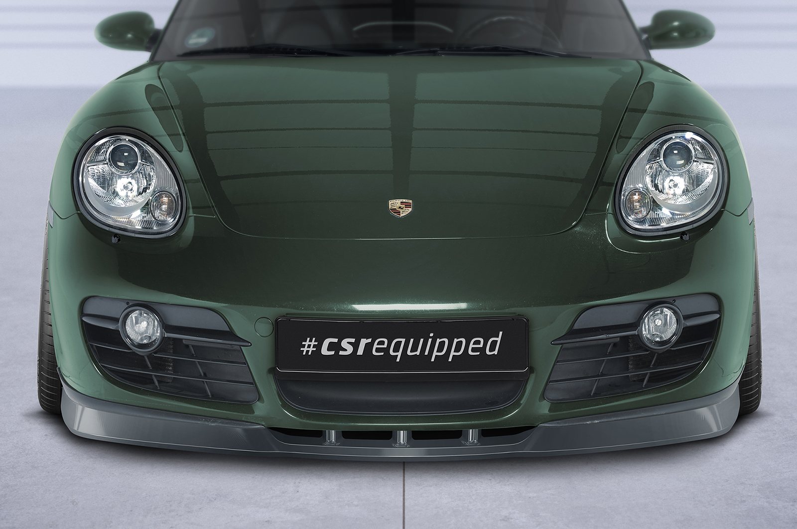Lame de parechoc avant pour Porsche 987c Cayman toutes carrosseries (préfacelift) (2005-2009) - Fabriqué en ABS (6 finitions au choix)