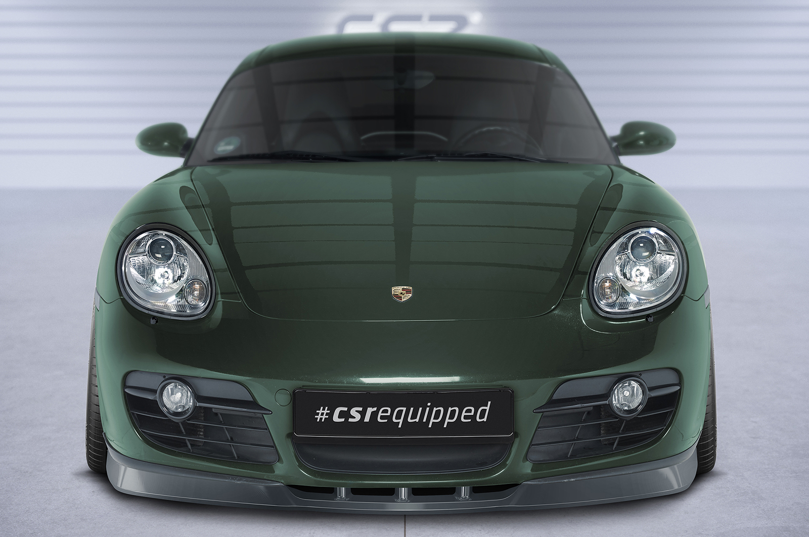 Lame de parechoc avant pour Porsche 987c Cayman toutes carrosseries (préfacelift) (2005-2009) - Fabriqué en ABS (6 finitions au choix)