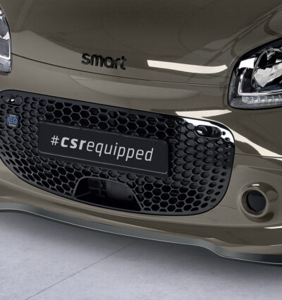 Lame de parechoc avant pour Smart EQ fortwo (fortwo 453) toutes carrosseries (depuis 2019) - Fabriqué en ABS (6 finitions au choix)