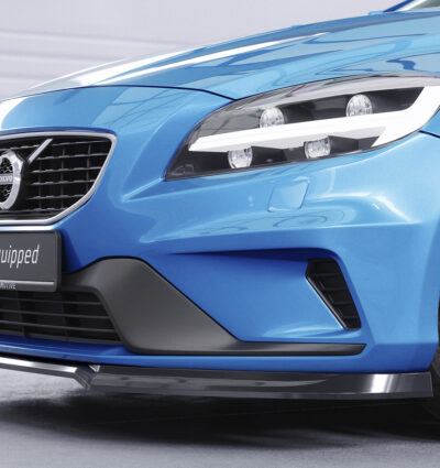 Lame de parechoc avant pour Volvo V40 R-Design (2012-2019) - Fabriqué en ABS (6 finitions au choix)