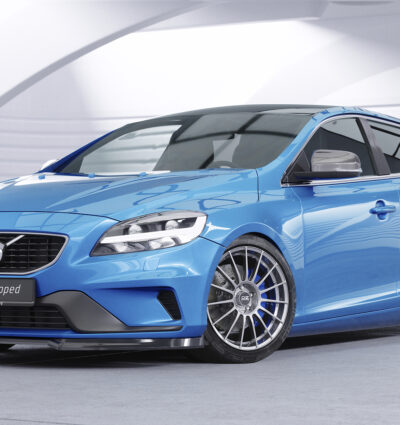 Lame de parechoc avant pour Volvo V40 R-Design (2012-2019) - Fabriqué en ABS (6 finitions au choix)