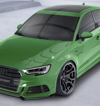 Lame de parechoc avant pour Audi S3 8V berline et cabriolet (facelift) (2016-2020) - Fabriqué en ABS (6 finitions au choix)