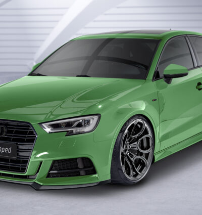 Lame de parechoc avant pour Audi S3 8V berline et cabriolet (facelift) (2016-2020) - Fabriqué en ABS (6 finitions au choix)