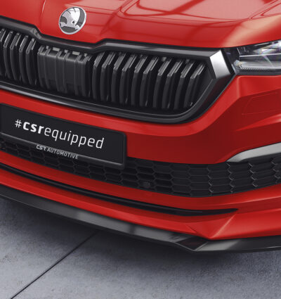 Lame de parechoc avant pour Skoda Kodiaq Sportline / L&K / RS (facelift) (depuis 2021) - Fabriqué en ABS (6 finitions au choix)