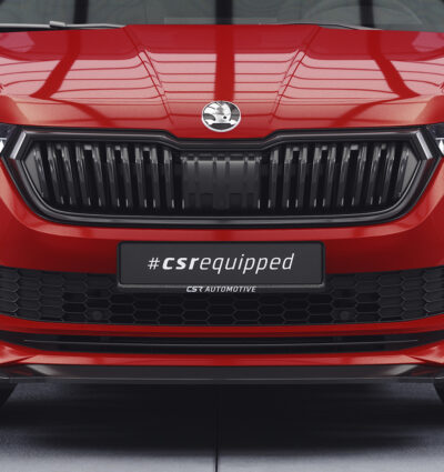 Lame de parechoc avant pour Skoda Kodiaq Sportline / L&K / RS (facelift) (depuis 2021) - Fabriqué en ABS (6 finitions au choix)