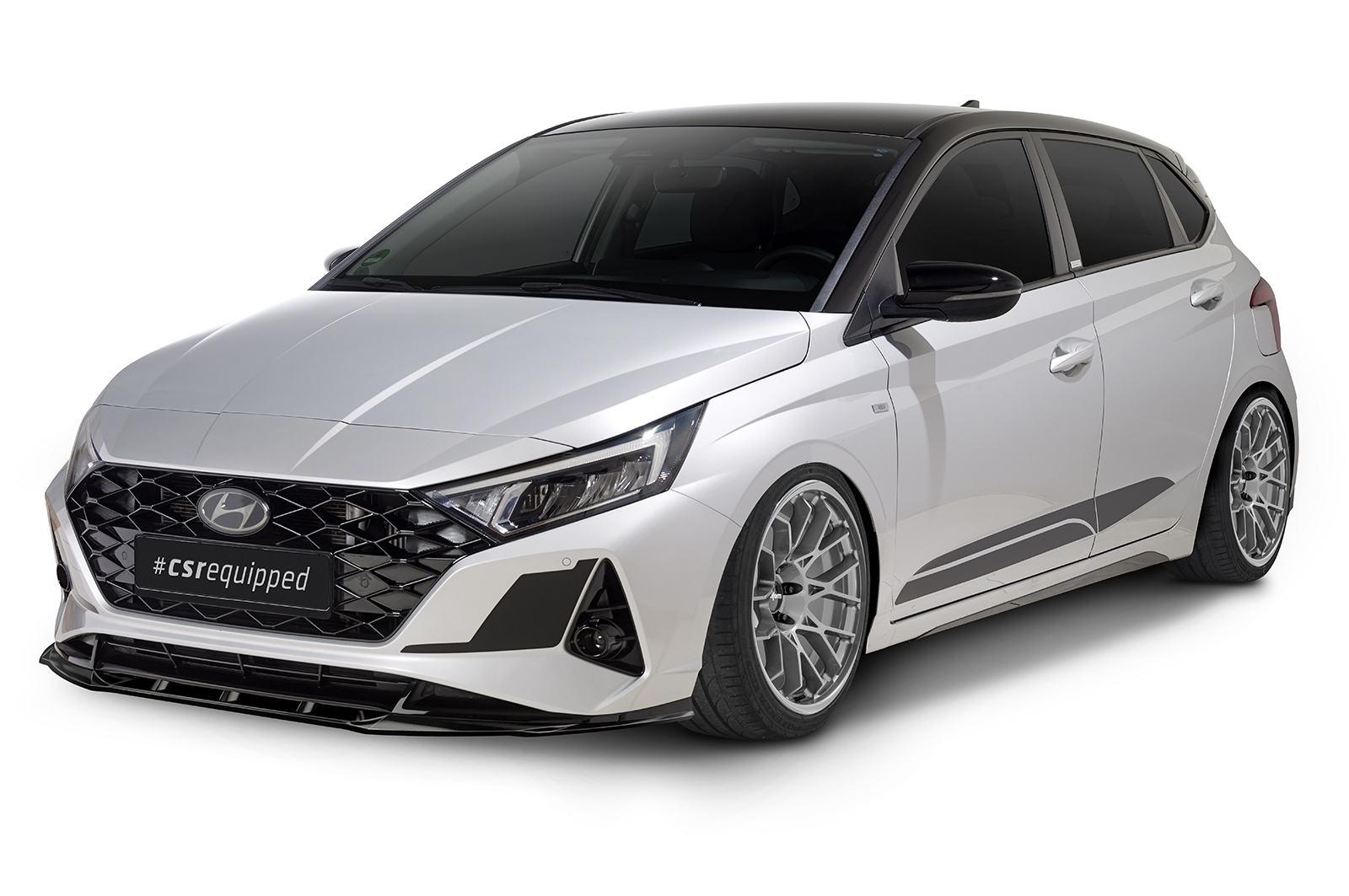 Lame de parechoc avant pour Hyundai I20 (BC3) toutes carrosseries (depuis 2020) - Fabriqué en ABS (6 finitions au choix)