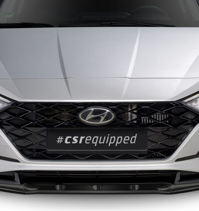 Lame de parechoc avant pour Hyundai I20 (BC3) toutes carrosseries (depuis 2020) - Fabriqué en ABS (6 finitions au choix)