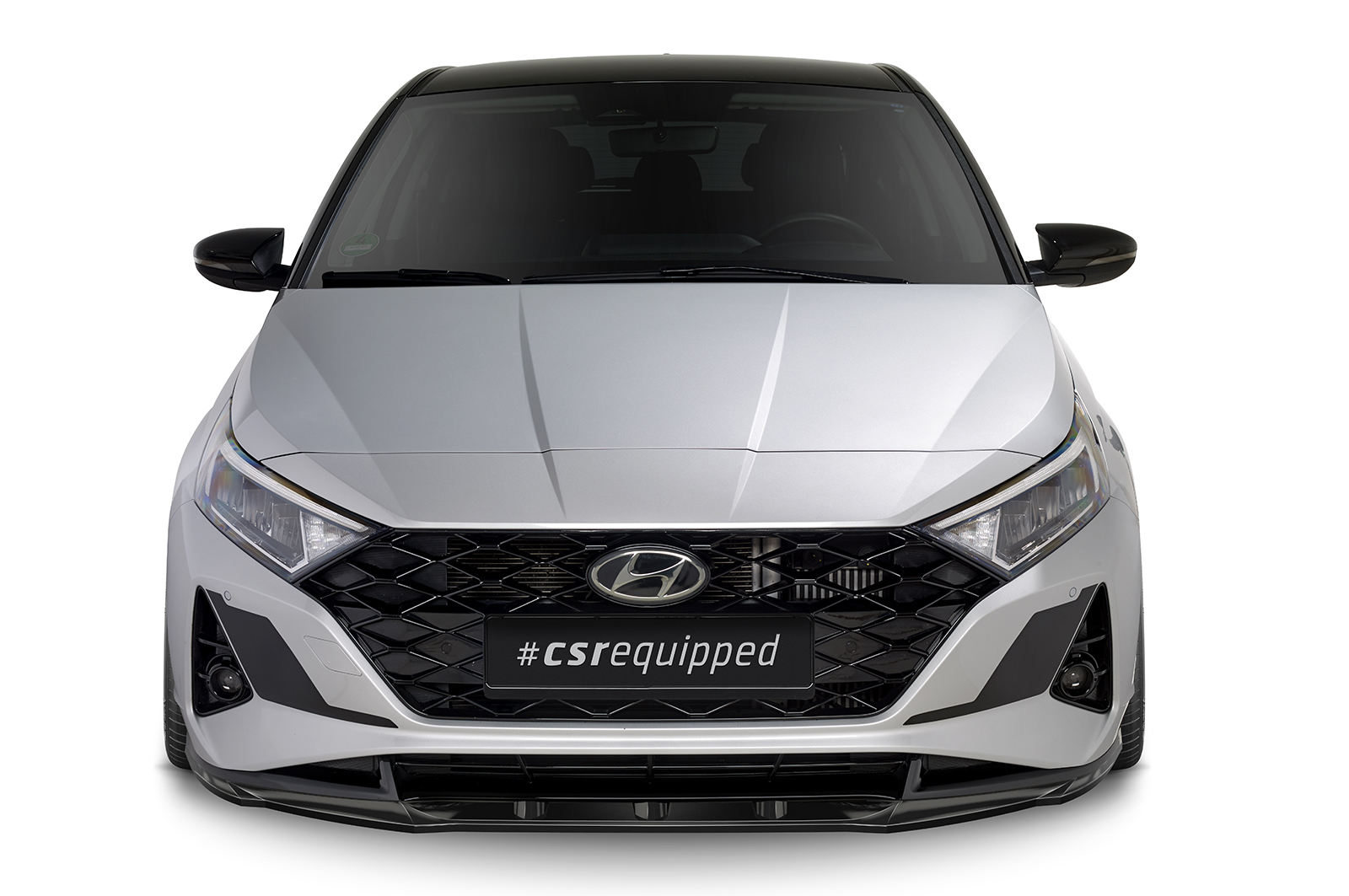 Lame de parechoc avant pour Hyundai I20 (BC3) toutes carrosseries (depuis 2020) - Fabriqué en ABS (6 finitions au choix)