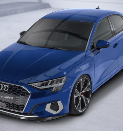 Lame de parechoc avant pour Audi A3 8Y berline (finition de base et Advanced) (depuis 2020) - Fabriqué en ABS (6 finitions au choix)