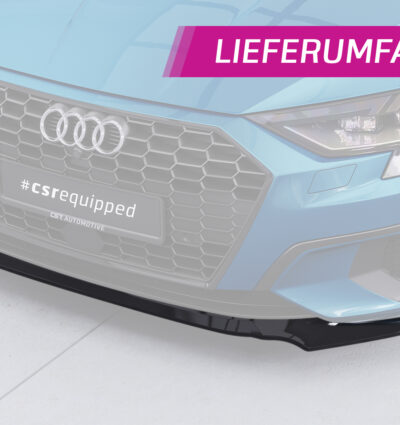 Lame de parechoc avant pour Audi A3 8Y berline (finition de base et Advanced) (depuis 2020) - Fabriqué en ABS (6 finitions au choix)