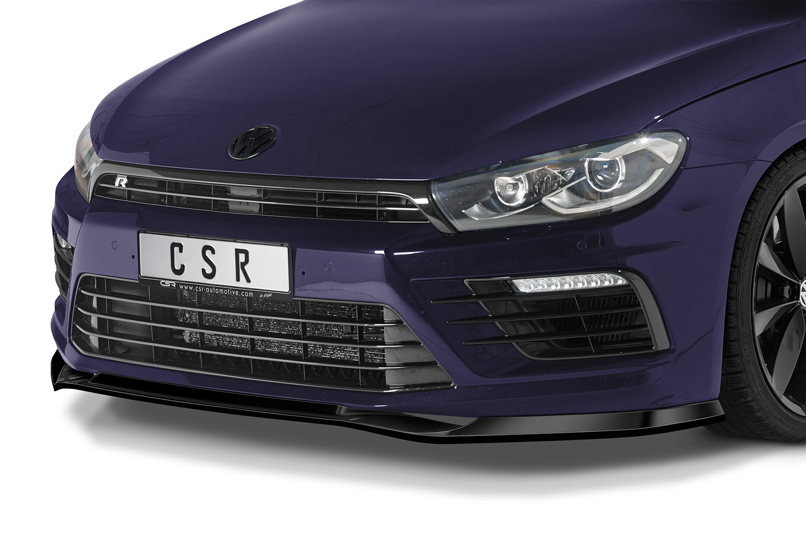 Lame de parechoc avant pour VW Scirocco 3 (Typ 13) R (facelift) (2014-2017) - Fabriqué en ABS (6 finitions au choix)