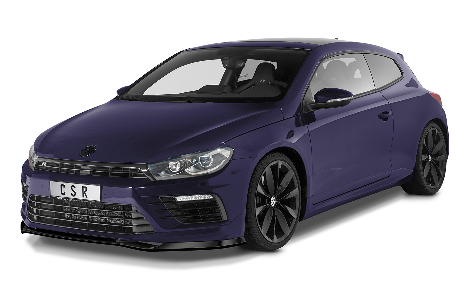 Lame de parechoc avant pour VW Scirocco 3 (Typ 13) R (facelift) (2014-2017) - Fabriqué en ABS (6 finitions au choix)