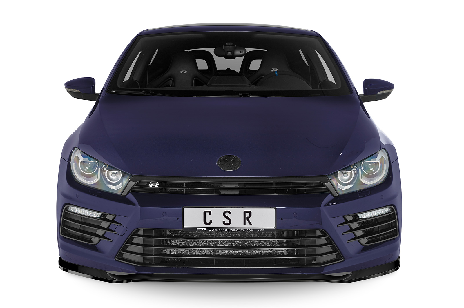 Lame de parechoc avant pour VW Scirocco 3 (Typ 13) R (facelift) (2014-2017) - Fabriqué en ABS (6 finitions au choix)