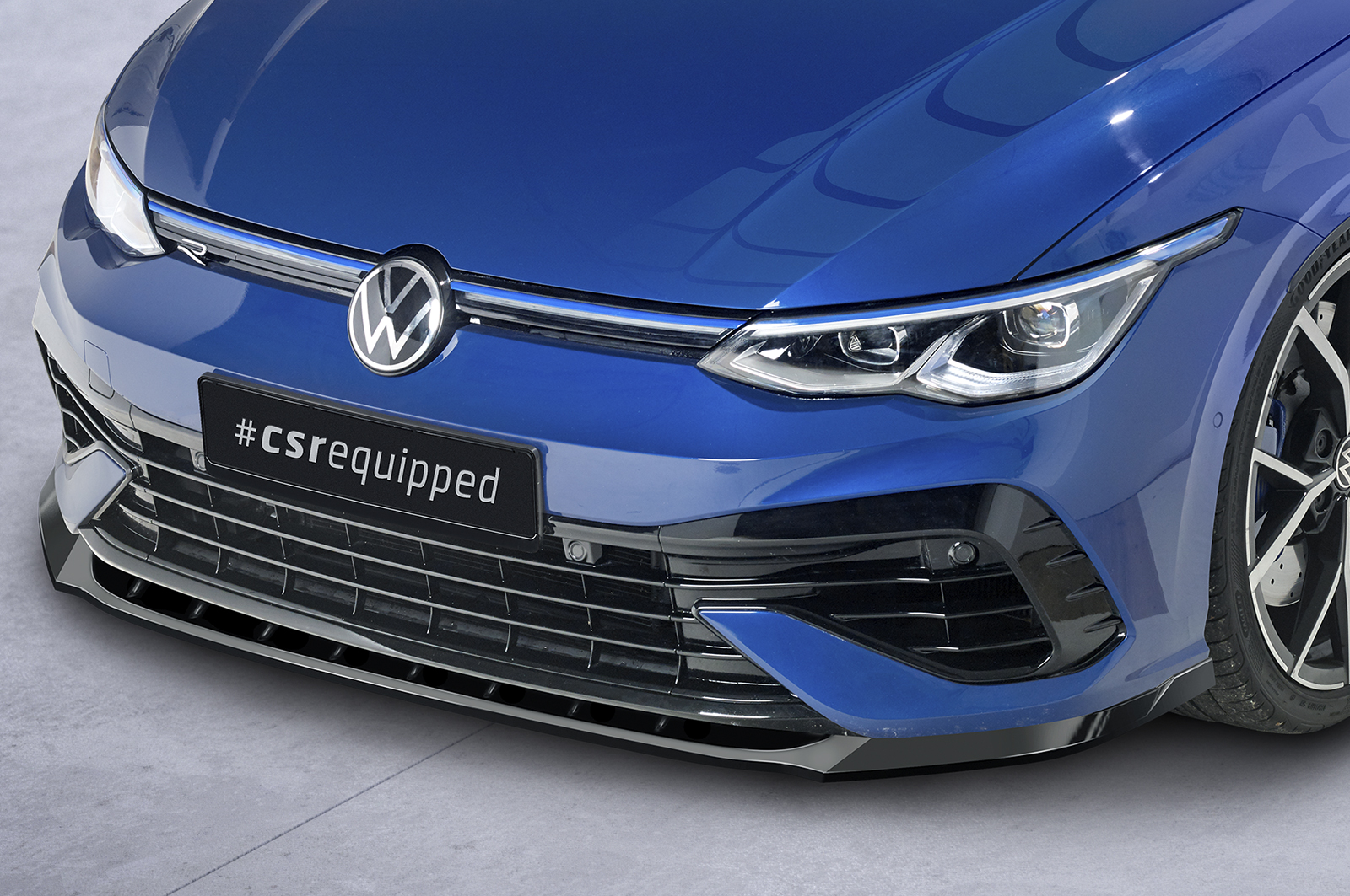 Lame de parechoc avant pour VW Golf 8 (Typ CD) R (depuis 2020) - Fabriqué en ABS (6 finitions au choix)