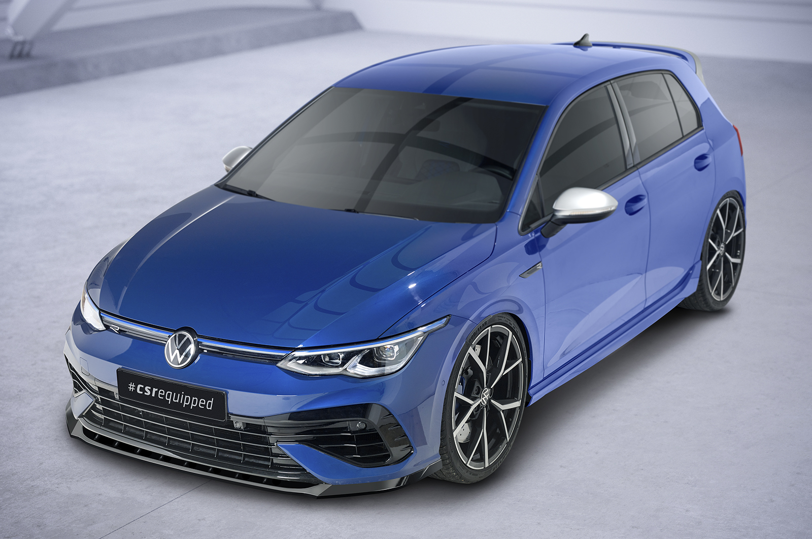 Lame de parechoc avant pour VW Golf 8 (Typ CD) R (depuis 2020) - Fabriqué en ABS (6 finitions au choix)