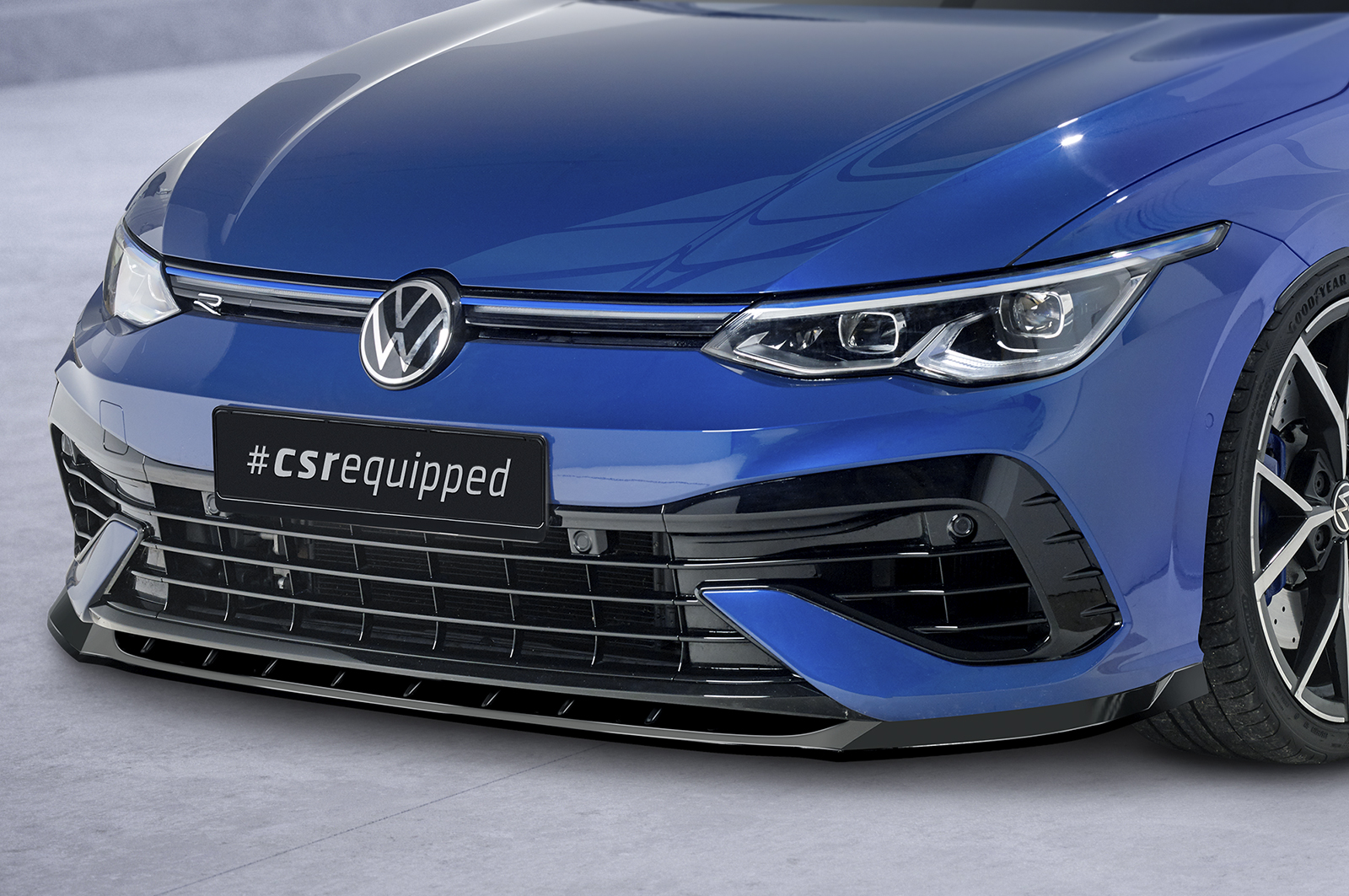 Lame de parechoc avant pour VW Golf 8 (Typ CD) R (depuis 2020) - Fabriqué en ABS (6 finitions au choix)