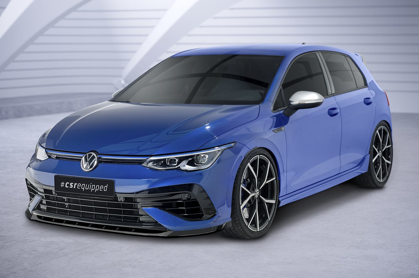 Lame de parechoc avant pour VW Golf 8 (Typ CD) R (depuis 2020) - Fabriqué en ABS (6 finitions au choix)