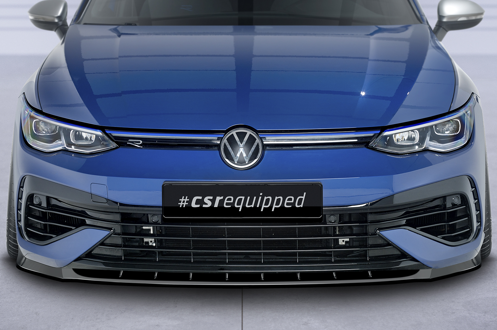 Lame de parechoc avant pour VW Golf 8 (Typ CD) R (depuis 2020) - Fabriqué en ABS (6 finitions au choix)
