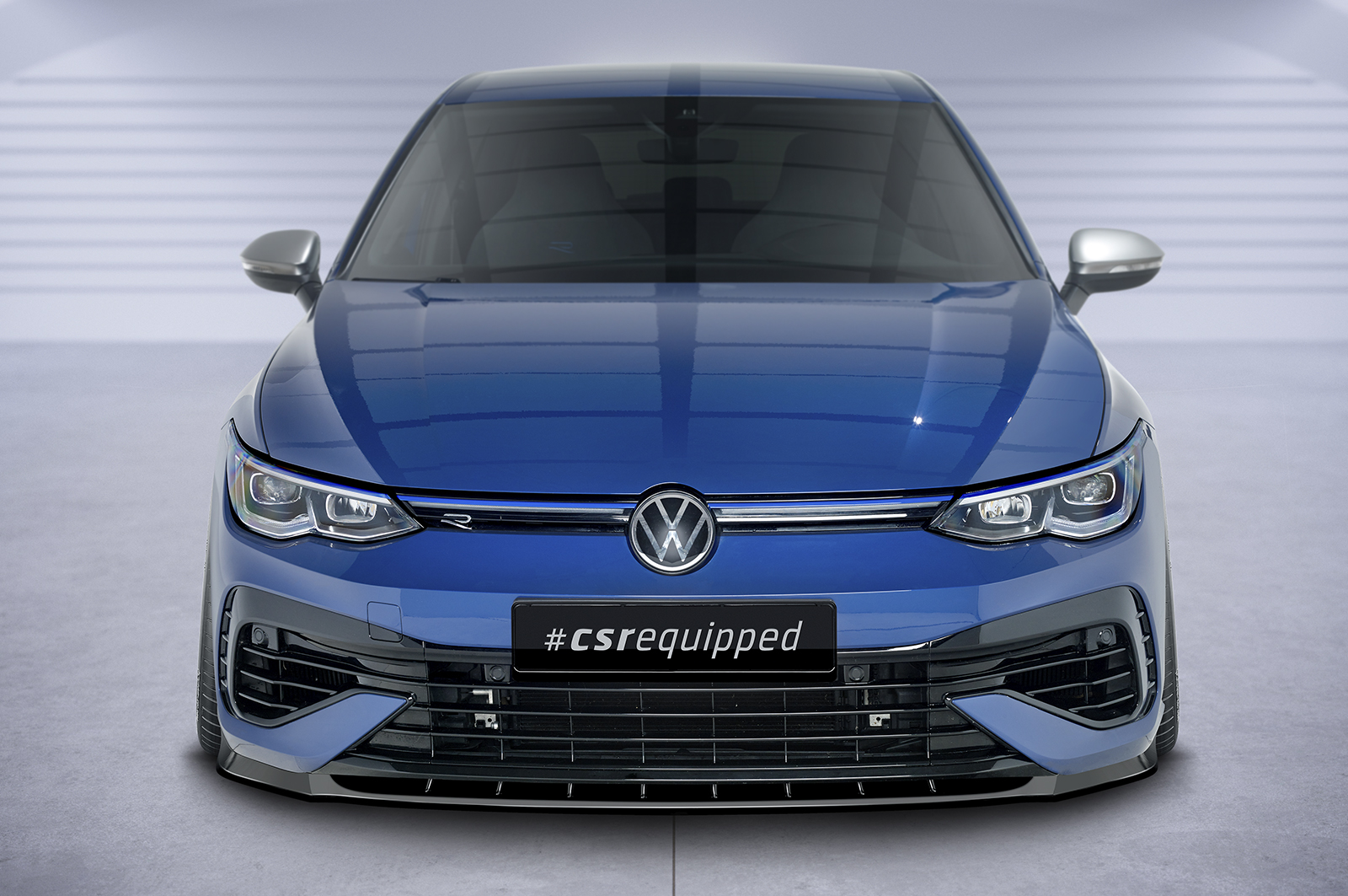 Lame de parechoc avant pour VW Golf 8 (Typ CD) R (depuis 2020) - Fabriqué en ABS (6 finitions au choix)