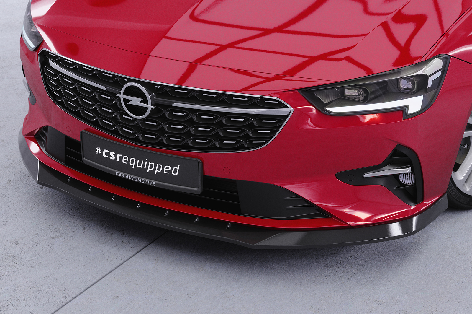 Lame de parechoc avant pour Opel Insignia B toutes carrosseries (facelift) (depuis 2020) - Fabriqué en ABS (6 finitions au choix)