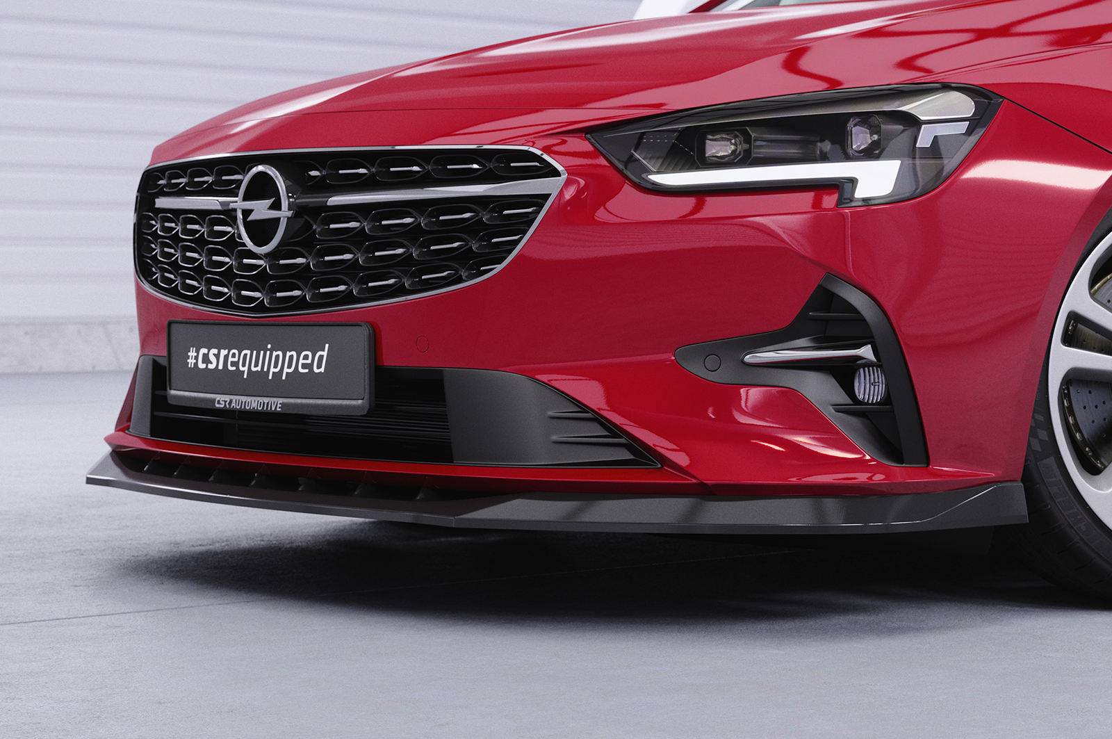 Lame de parechoc avant pour Opel Insignia B toutes carrosseries (facelift) (depuis 2020) - Fabriqué en ABS (6 finitions au choix)