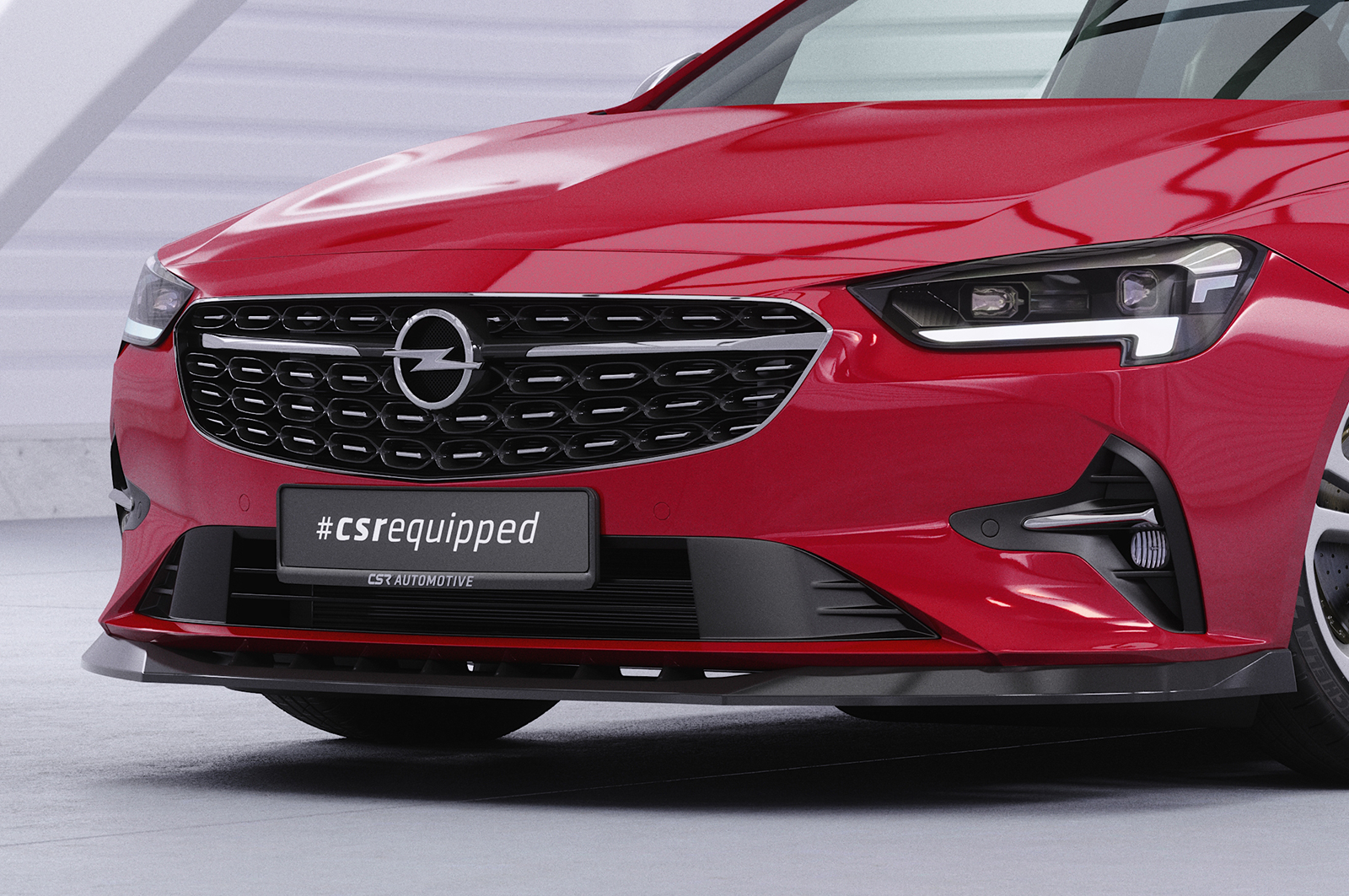 Lame de parechoc avant pour Opel Insignia B toutes carrosseries (facelift) (depuis 2020) - Fabriqué en ABS (6 finitions au choix)