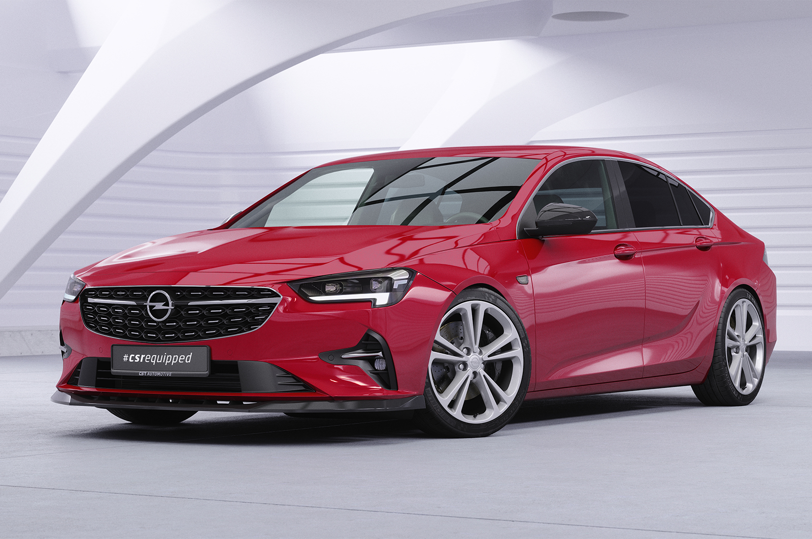 Lame de parechoc avant pour Opel Insignia B toutes carrosseries (facelift) (depuis 2020) - Fabriqué en ABS (6 finitions au choix)
