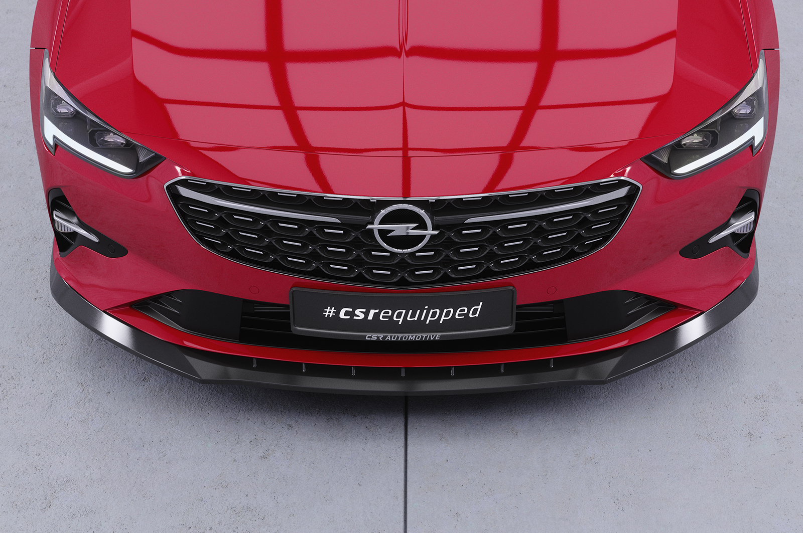 Lame de parechoc avant pour Opel Insignia B toutes carrosseries (facelift) (depuis 2020) - Fabriqué en ABS (6 finitions au choix)