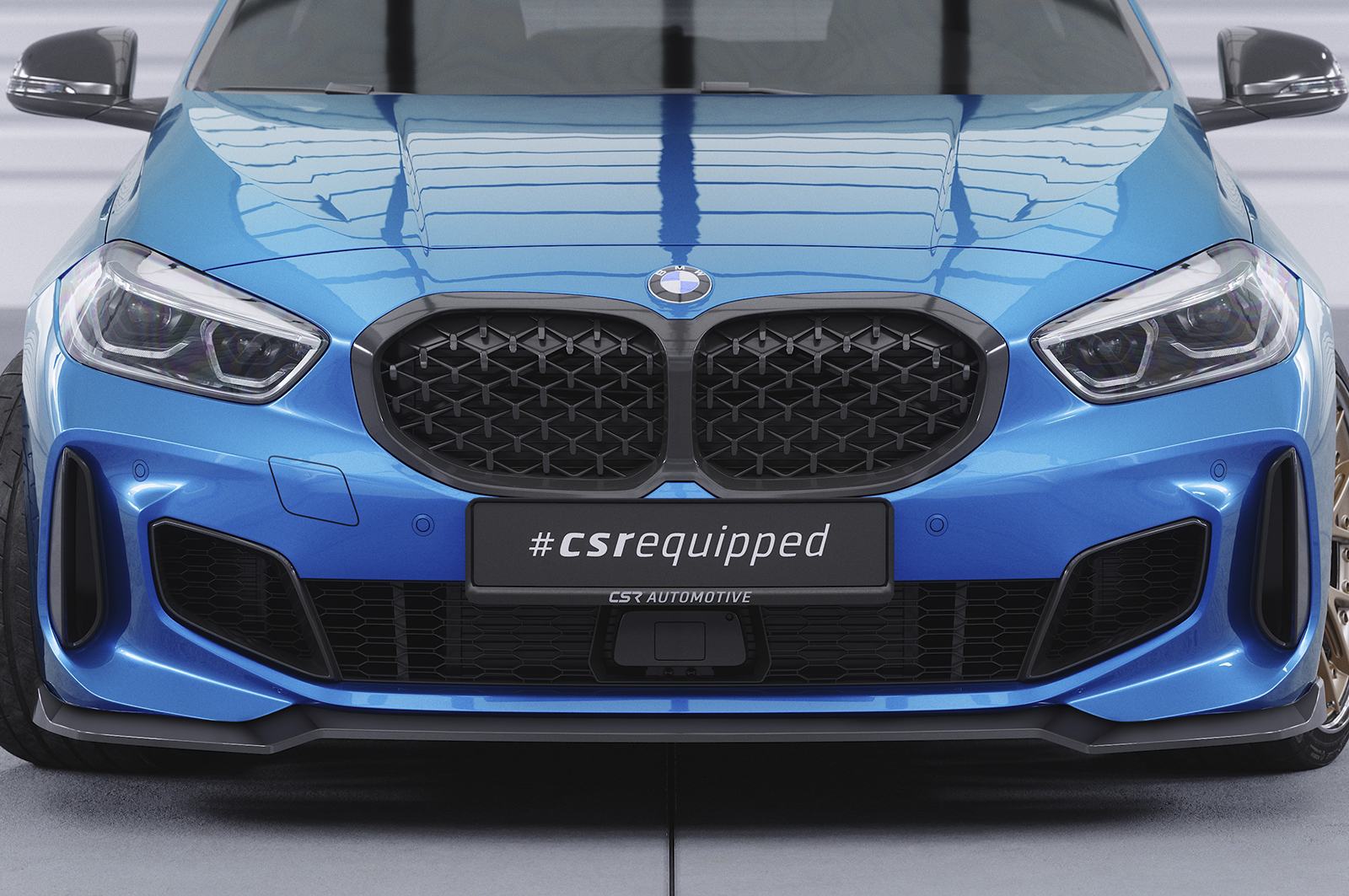 Lame de parechoc avant pour BMW Série 1 F40 Pack M (depuis 2019) - Fabriqué en ABS (6 finitions au choix)