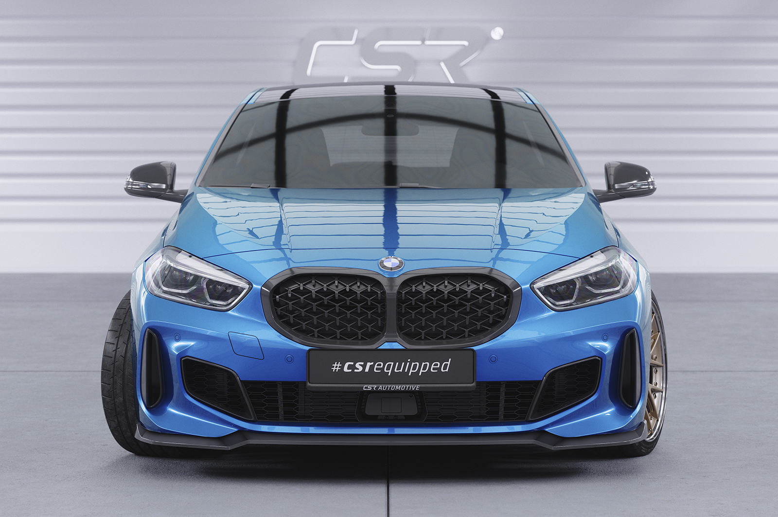 Lame de parechoc avant pour BMW Série 1 F40 Pack M (depuis 2019) - Fabriqué en ABS (6 finitions au choix)