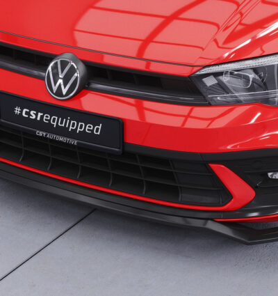 Lame de parechoc avant pour VW Polo VI 2G (Typ AW) GTI / R-Line (facelift) (depuis 2021) - Fabriqué en ABS (6 finitions au choix)
