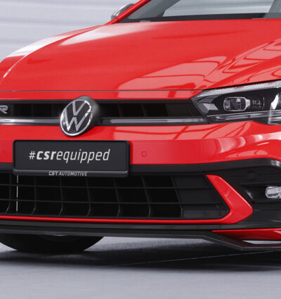 Lame de parechoc avant pour VW Polo VI 2G (Typ AW) GTI / R-Line (facelift) (depuis 2021) - Fabriqué en ABS (6 finitions au choix)