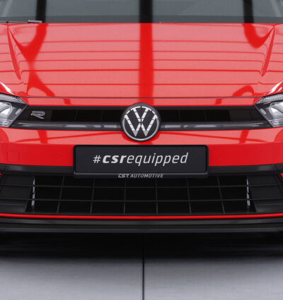 Lame de parechoc avant pour VW Polo VI 2G (Typ AW) GTI / R-Line (facelift) (depuis 2021) - Fabriqué en ABS (6 finitions au choix)
