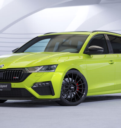 Lame de parechoc avant pour Skoda Octavia IV RS / RS Plus (depuis 2020) - Fabriqué en ABS (6 finitions au choix)