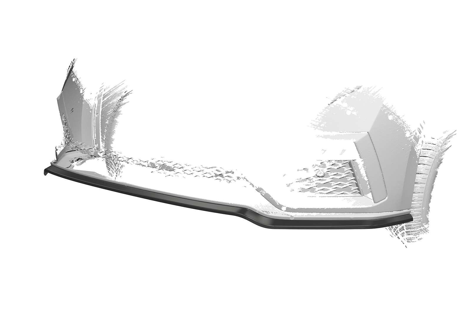 Lame de parechoc avant pour Skoda Octavia IV RS / RS Plus (depuis 2020) - Fabriqué en ABS (6 finitions au choix)