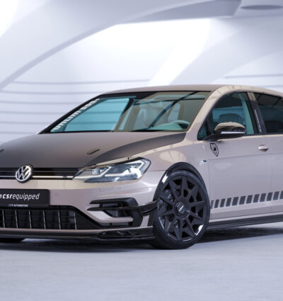 Lame de parechoc avant pour VW Golf 7 (Typ AU) R (facelift) (2017-2021) - Fabriqué en ABS (6 finitions au choix)