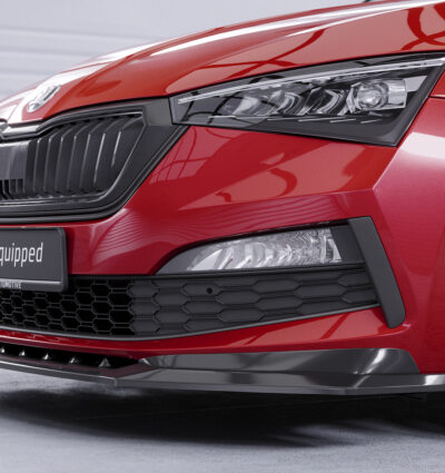 Lame de parechoc avant pour Skoda Scala Monte Carlo (depuis 2019) - Fabriqué en ABS (6 finitions au choix)