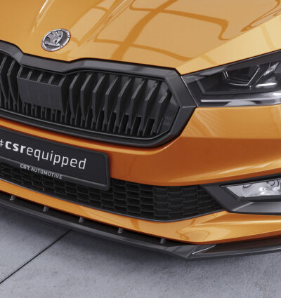 Lame de parechoc avant pour Skoda Fabia 4 toutes carrosseries (depuis 2021) - Fabriqué en ABS (6 finitions au choix)