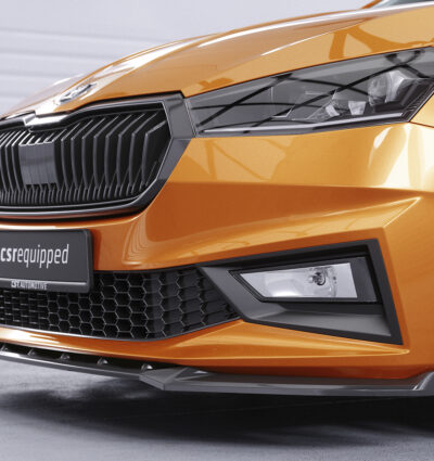Lame de parechoc avant pour Skoda Fabia 4 toutes carrosseries (depuis 2021) - Fabriqué en ABS (6 finitions au choix)