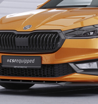 Lame de parechoc avant pour Skoda Fabia 4 toutes carrosseries (depuis 2021) - Fabriqué en ABS (6 finitions au choix)