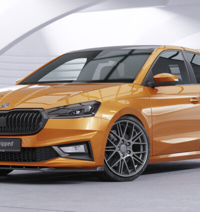 Lame de parechoc avant pour Skoda Fabia 4 toutes carrosseries (depuis 2021) - Fabriqué en ABS (6 finitions au choix)