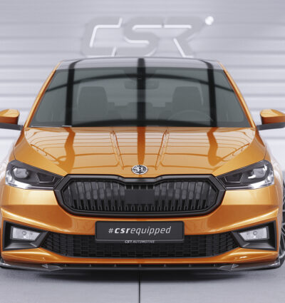 Lame de parechoc avant pour Skoda Fabia 4 toutes carrosseries (depuis 2021) - Fabriqué en ABS (6 finitions au choix)