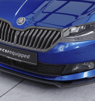 Lame de parechoc avant pour Skoda Fabia 3 (Typ NJ) toutes carrosseries (facelift) (2019-2021) - Fabriqué en ABS (6 finitions au choix)