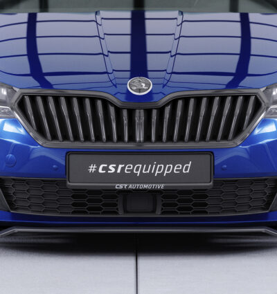 Lame de parechoc avant pour Skoda Fabia 3 (Typ NJ) toutes carrosseries (facelift) (2019-2021) - Fabriqué en ABS (6 finitions au choix)
