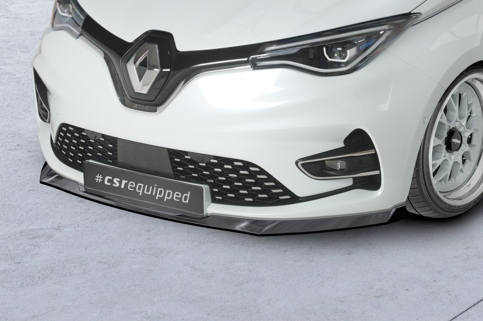 Lame de parechoc avant pour Renault Zoe toutes carrosseries (facelift) (depuis 2019) - Fabriqué en ABS (6 finitions au choix)
