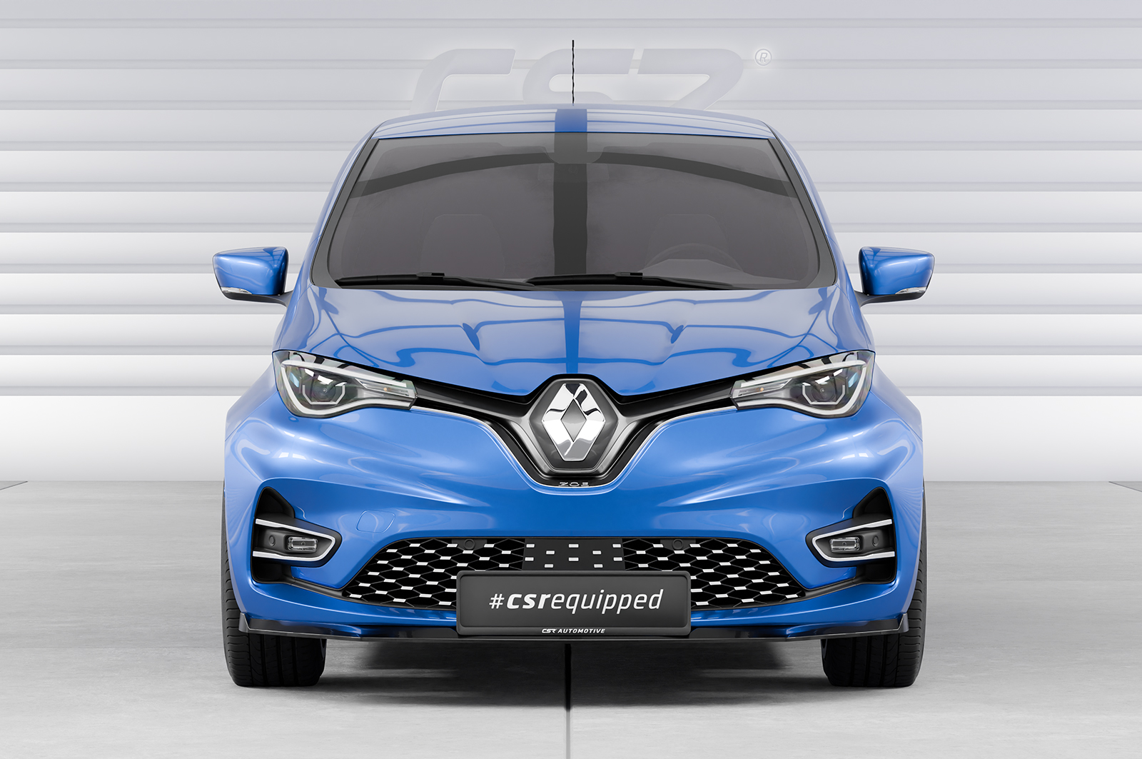 Lame de parechoc avant pour Renault Zoe toutes carrosseries (facelift) (depuis 2019) - Fabriqué en ABS (6 finitions au choix)