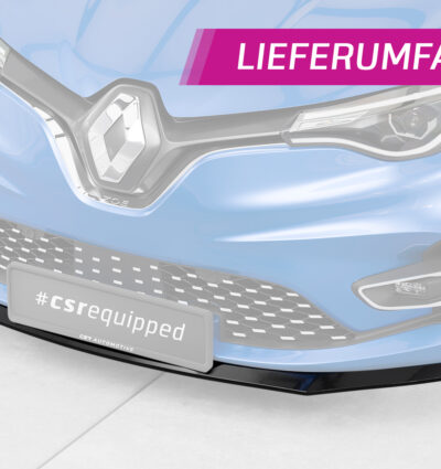 Lame de parechoc avant pour Renault Zoe toutes carrosseries (facelift) (depuis 2019) - Fabriqué en ABS (6 finitions au choix)