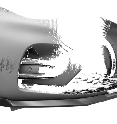 Lame de parechoc avant pour Renault Zoe toutes carrosseries (facelift) (depuis 2019) - Fabriqué en ABS (6 finitions au choix)